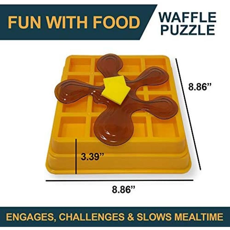 OurPets Treat Dispensing Dog Toy and Ball- Waffle & Sushi Interactive Dog  Toys, Dog Puzzle & Cat Toys (Dog Treat Puzzle) Dog Food Puzzle, Cat Puzzle  Feeder & Cat Slow Feeder IQ