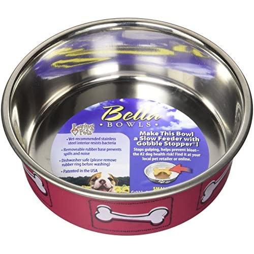 Loving Pets 7519 Coastal Bella Bowl for Dogs, Small, Hawaiian Red