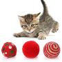 Cat Toys Interactive Automatic Rolling Ball Entertainment Pet Exercise Good Toy for Cats and Dogs, Non-Toxic, 16 Pcs/lot Pet Christmas Playing Assorted Cat Scratch-Resistant Interactive Toy