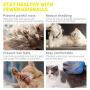 EJG New Version 1 Pair Pet Grooming Gloves with Hair Removal Brush, Deshedding Gloves to Brush and Remove Pet Hair, Dematter Deshedder for Dog, Cat, Horse with Long & Short Fur