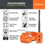 Dogtra Pathfinder Dog Remote Training and GPS Tracking Collar - 9 Mile Range, Sports Upland Hunting, Waterproof Receiver, Rechargeable, Static, Audible Tone, PetsTEK Trainer Clicker - Orange Edition