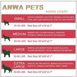 ANWA Dog Bed Medium Size Dogs, Washable Dog Crate Bed Cushion, Dog Crate Pad Large Dogs