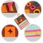 LANGGE Pet Dog Sniffing Mat Find Food Pet Interactive Play Toys Dog Mat for Relieve Stress Puzzle Pet Feeding Pad Training Blanket LANGGE Pet Dog Sniffing Mat Find Food Pet Interactive Play Toys Dog Mat for Relieve Stress Puzzle Pet Feeding Pad Training Blanket