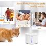 Duoai Pet Water Fountain,60 oz/1.8L Automatic Cat Water Fountain Dog Water Dispenser. Intelligent Pump with LED Indicator for Water Shortage Alert