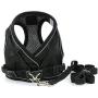 SMALLLEE_LUCKY_STORE Soft Mesh Step-in Small Dog/Cat Harness and Leash Set for Walking Escape Proof Reflective Puppy Vest Harness