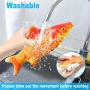 Malier 2 Pack Electric Fish Cat Toy, Realistic Plush Moving Wagging Fish Cat Toys Simulation Interactive Cat Kitten Toys for Indoor Cats Pets Kitten, Perfect for Biting, Chew and Kick