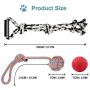 NEDOGEX Dog Rope Toys for Aggressive Chewers Medium Dogs Indestructible Tug Toy for Dogs Tough Rope for Pressure Relief and Teeth Cleaning 3 Pack