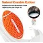 Squeaky Dog Toys for Aggressive Chewers: Rubber Puppy Chew Ball with Squeaker, Almost Indestructible Durable Interactive Pet Toy for Medium Large Breed Dogs Puppies