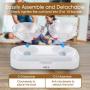 Elevated cat Bowls,15°Tilted Raised Cat Food and Water Bowl Pet Feeder Bowls for Cat and Small Dog (Double Bowls)