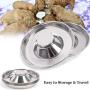 Podinor Stainless Steel Puppy Dog Bowls, Pets Puppies Feeding Food and Water Weaning Bowls Dishes Feeder