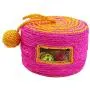Ychaoya Sisal Woven Round Bucket Wear-Resistant Sisal Cat Pet Toys with 2 Sound Ball, Random Color Delivery