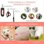 KISSIN Dog Nail Clippers Trimmer Set - Quick Safety Guard to Avoid Overcutting 4-in-1 Stainless Steel Pet Nail Clippers - Start Professional & Safe Pet Grooming at Home KISSIN Dog Nail Clippers Trimmer Set - Quick Safety Guard to Avoid Overcutting 4-in-1 Stainless Steel Pet Nail Clippers - Start Professional & Safe Pet Grooming at Home