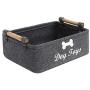 Morezi Felt pet Toy Basket and Dog Toy Box Storage Basket Chest Organizer - Perfect for organizing pet Toys, Blankets, leashes, Vest and Coats