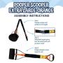 Bodhi Dog Extra Large Foldable Pooper Scooper | 32” Long Handle Portable Pooper Scooper | for Small and Large Dogs | Made with Premium Durable Materials