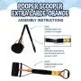 Bodhi Dog Extra Large Foldable Pooper Scooper | 32” Long Handle Portable Pooper Scooper | for Small and Large Dogs | Made with Premium Durable Materials