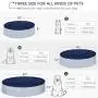 INF Foldable PVC Dog Pool XLL - Swimming Pool for Cat and Kid - No Slip Bath Pool for Large Pet - Gray INF Foldable PVC Dog Pool XLL - Swimming Pool for Cat and Kid - No Slip Bath Pool for Large Pet - Gray