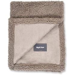 West Paw Big Sky Dog Blanket and Throw, Faux Suede (Oatmeal, Medium) & Rowdies with HardyTex and Zogoflex, Plush Dog Toy (Hamilton, Pewter Fur)