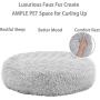 MUUBOOX Dog Bed, Cat Bed, Calming Donut Cuddler,Puppy Dog Beds Large Dogs, Indoor Dog Calming Beds, Warm Dog Sofa, Washable