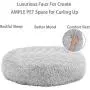 MUUBOOX Dog Bed, Cat Bed, Calming Donut Cuddler,Puppy Dog Beds Large Dogs, Indoor Dog Calming Beds, Warm Dog Sofa, Washable