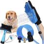 AIWEILUCK Pet Bathing Tool Set with Self Cleaning Slicker Brush, Pet Shower Sprayer Massaging Glove, Pet Scrubber Attachment Set for Pet Bathing, Dog Shower Sprayer & Scrubber in-One with 3 Adapters