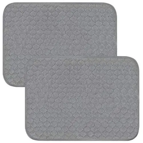 LUFFWELL Washable Thickened Dog Pee Pad, 2 Packs Reusable 32”36” Fast Absorbing Puppy Pee Pads, Leak-Proof Whelping and Training Pads,Waterproof Potty Non-Slip Dog Mats for Pet Playpen, Crate, Kennel