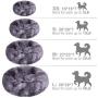JOEJOY Calming Dog Beds Donut Cuddler, 16/20/23/30inch Round Pet Cat Bed Faux Fur Anti-Anxiety Machine Washable Warming Fluffy Orthopedic Puppy Beds with Muti-Color for Large Medium Dogs and Cats