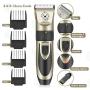 Pet Clippers-Professional Electric Pet Hair Shaver with 4 Guard Combs ,Cordless & Rechargeable, Dual Stainless Steel & Ceramic Blades, Cat & Dog Grooming, Trimming, Shaving, Clipping, Highly Portable