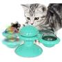 ZZK Windmills Rotating Carousel Funny cat cat Toy Puzzle Interactive cat Toys with Suction Cups mole Scratch Funny cat Toys pet Supplies