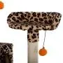 LOVEPET 72'' Stable Cute Sisal Cat Climb Holder Cat Tower Multifunction Combination Cat Jumping Platform Cat Furniture Leopard Print (23.23'' x 22.44'' x 71.65'') LOVEPET 72'' Stable Cute Sisal Cat Climb Holder Cat Tower Multifunction Combination Cat Jumping Platform Cat Furniture Leopard Print (23.23'' x 22.44'' x 71.65'')
