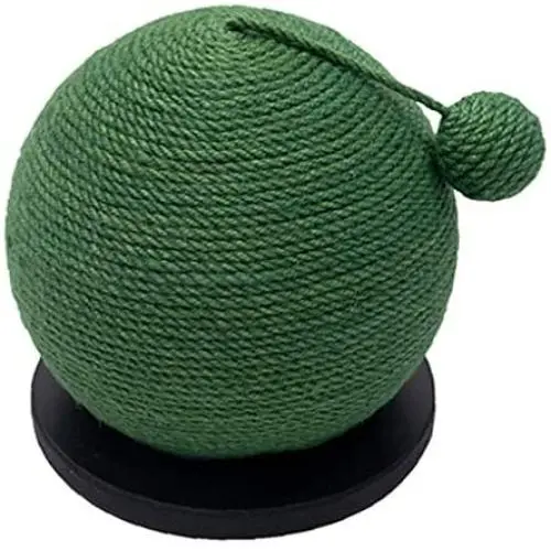 UQA Cat Scratch Post Green Wear-Resistant Sisal Material Modeling Cat Scratching Post Living Room Wear-Resistant Round Cat Climbing Frame Cat Toy Pet Supplies Cats Furniture