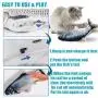 iChosen 2 Pack Electric Moving Fish Cat Toy, Realistic Wiggle Fish Kicker Catnip Cat Toy, Catnip Filled Kitty Toy, Funny Plush Interactive Pet Toy Pillow Chew Bite for Cat Kitten Kitty