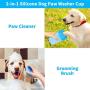 Persier Dog Paw Cleaner,Paw Washer Blue Soft Silicone Brush Portable Dog Paw Washer