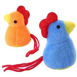 ocijf179 Pet Toy Kitty Cartoon Chick Shape Catnip Interactive Fun Cat Toy Anti-bite Pet Supplies - Blue