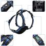 Easy Lock Dog Harness and Leash Set for Small Large Dogs Puppy Breed, Magnetic Clasp Reflective Vest with Training Leash One Hand Easily Connect