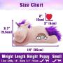 Lepawit Dog Plush Toy Heartbeat Toy Puppy Behavioral Training Aid Toy for Anxiety Relief, Newborn Puppies Sleep Aid Separation Anxiety, Cute Unicorn Accompany Plush Toy for Dogs