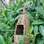 Rhfemd Hanging Birdhouse Natural Fiber Finch Bird Nest Hut Outdoor Cage Shelter Hideaway Rhfemd Hanging Birdhouse Natural Fiber Finch Bird Nest Hut Outdoor Cage Shelter Hideaway