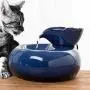 THMY Cat Water Fountains, Pet Drinking Fountain, Automatic Circulation Water Dispenser Ceramic Pet Water Fountain for Cat Dog