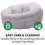 Furhaven Pet Dog Bed - Cooling Gel Memory Foam Faux Fleece and Chenille Soft Woven Traditional Sofa-Style Living Room Couch Pet Bed with Removable Cover for Dogs and Cats