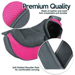 Zone Tech Pet Sling Bag Carrier - Premium Quality Adjustable Breathable Safe Stylish Travelling Pet Hands-Free Sling Bag Perfect for Small Dogs and Cats