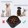 JASGOOD Slow Feeder Dog Bowl with Collapsible Dog Bowl-Puppy Puzzle Dog Food Bowl,Slow Eating Dog Bowl for Medium Dogs