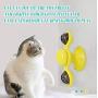 UTILITI Cat Windmill Toy, Cat Windmill Spin Toy Turntable Interactive Cat Spinning Windmill Toy with LED Ball and Catnip Ball Suction CupScratching TickleRotating Teasing Pet Kitten Toys for Cats