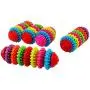 Sarahair Pet Dog Chew Rainbow Ball Toy, Rubber Dog Puppy Interactive Toys Gift