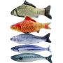 HQDeal 5PCS Catnip Fish Toys for Cat, 20 cm Cat Toys, Cat Fish Pillow, Cat Catnip Toys, Cat Chew Toys, Pet Toy, Cat Pillow, Fish Toy, Teeth Cleaning, Interactive Plush Cat Toys, for Cat, Puppy, Dog