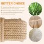 Barelove 20M Cat Sisal Rope Natural Twine for Scratching Post Tree Replacement - Hemp Rope for Repairing, Recovering or DIY Scratcher, 8mm Diameter