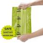 ECO-CLEAN Dog Poop Bags, 24 Rolls/360 Bags with Dispenser, Dog Waste Bags, Unscented, Leak-Proof, Easy Tear-Off