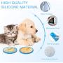 PuppyDoggy 2 Pack Dog Lick Mat for Dogs Silicone Slow Feeder Mat Super Suction Dog Bath Distraction Device Peanut Butter Lick Pad for Bathing Grooming Training