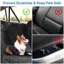 Dog Car Seat Cover for Back Seat, HIPPIH Dog Seat Covers for Cars Back Seat, Waterproof & Nonslip Pet Car Seat Covers Backseat with Mesh Window, Dog Hammock for Car Backseat with Storage Pocket