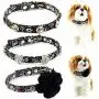 PETFAVORITES Rhinestone Dog Collar, Designer Crystal Dog Birthday Jewelry, Cute Flower Cat Collar with Bling for Pets Kitten Small Dogs Girl, Teacup Puppy Yorkie Chihuahua Clothes Costume Accessory
