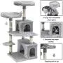 SUPERJARE 48 Inches Cat Tree Tower, Multi-Level Kitten Play House with Cozy Perches, Plush Condos and Sisal Scratching Posts SUPERJARE 48 Inches Cat Tree Tower, Multi-Level Kitten Play House with Cozy Perches, Plush Condos and Sisal Scratching Posts