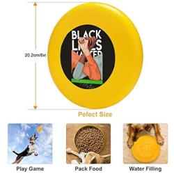 Pet Frisbee Flying Disc Dog Toy - Multifunction Unity in Black Lives Matter